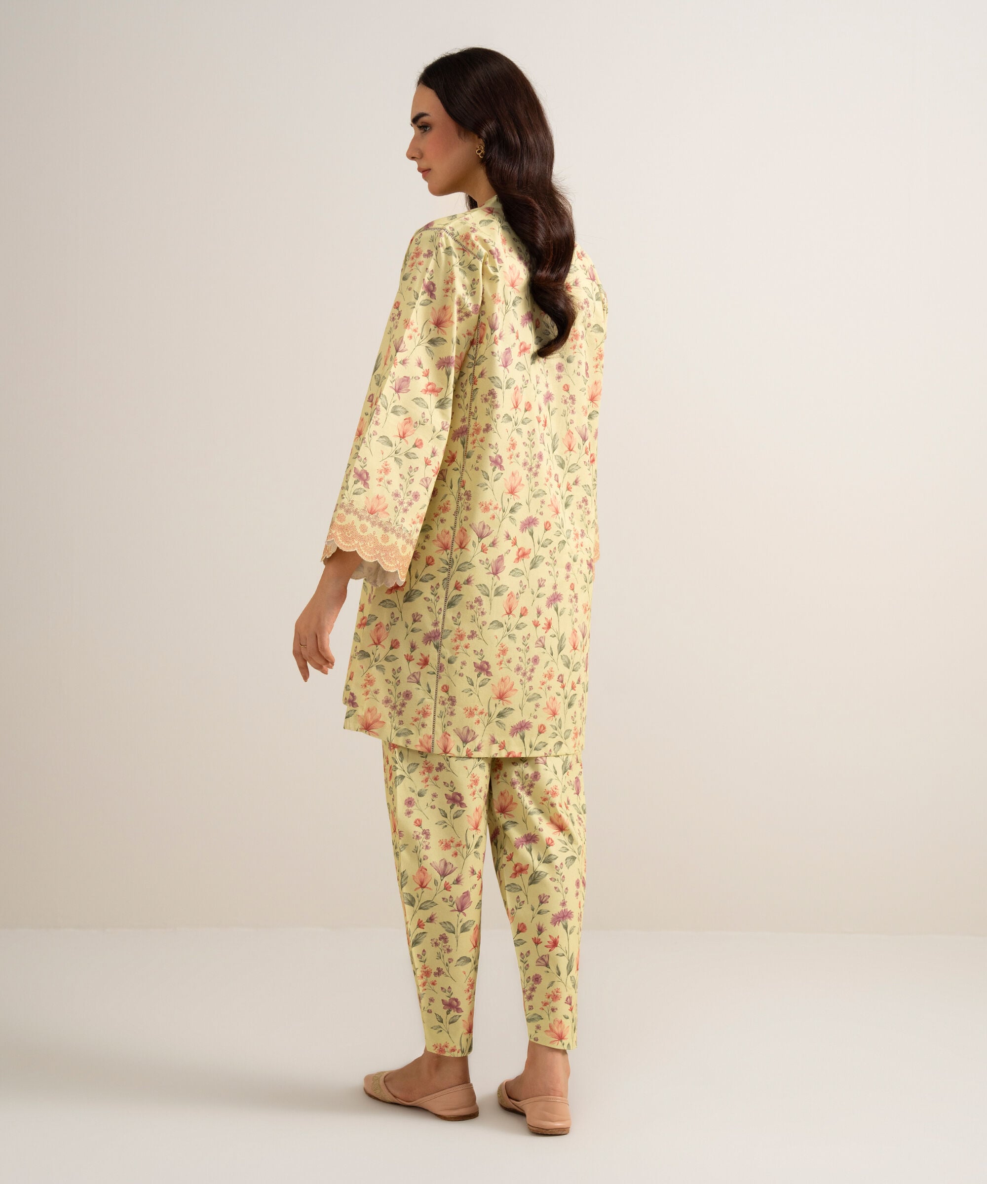2 Piece - Printed Lawn Suit 0U2TDDS26V62