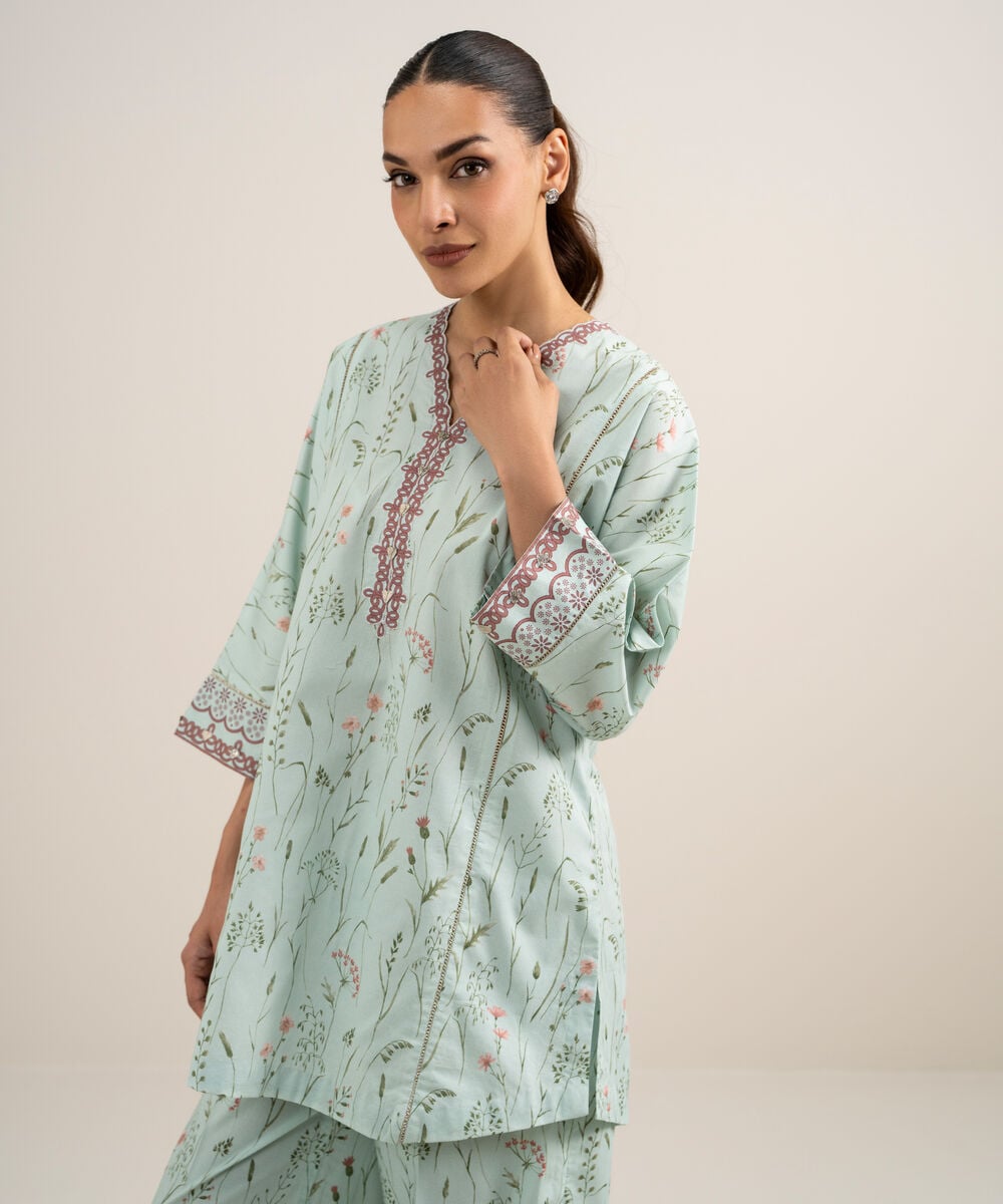 2 Piece - Printed Lawn Suit 0U2TDDS26V63