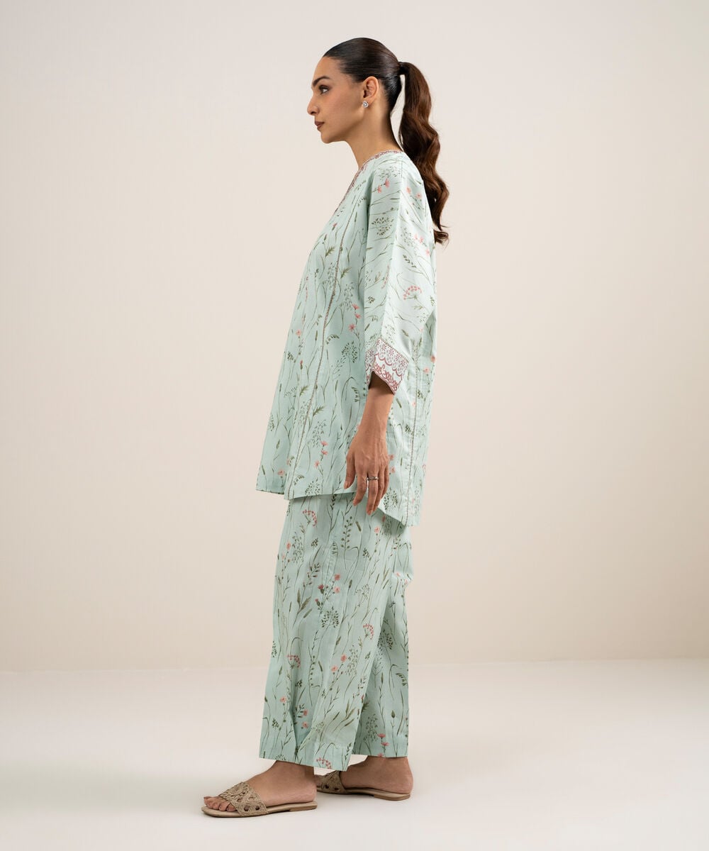 2 Piece - Printed Lawn Suit 0U2TDDS26V63
