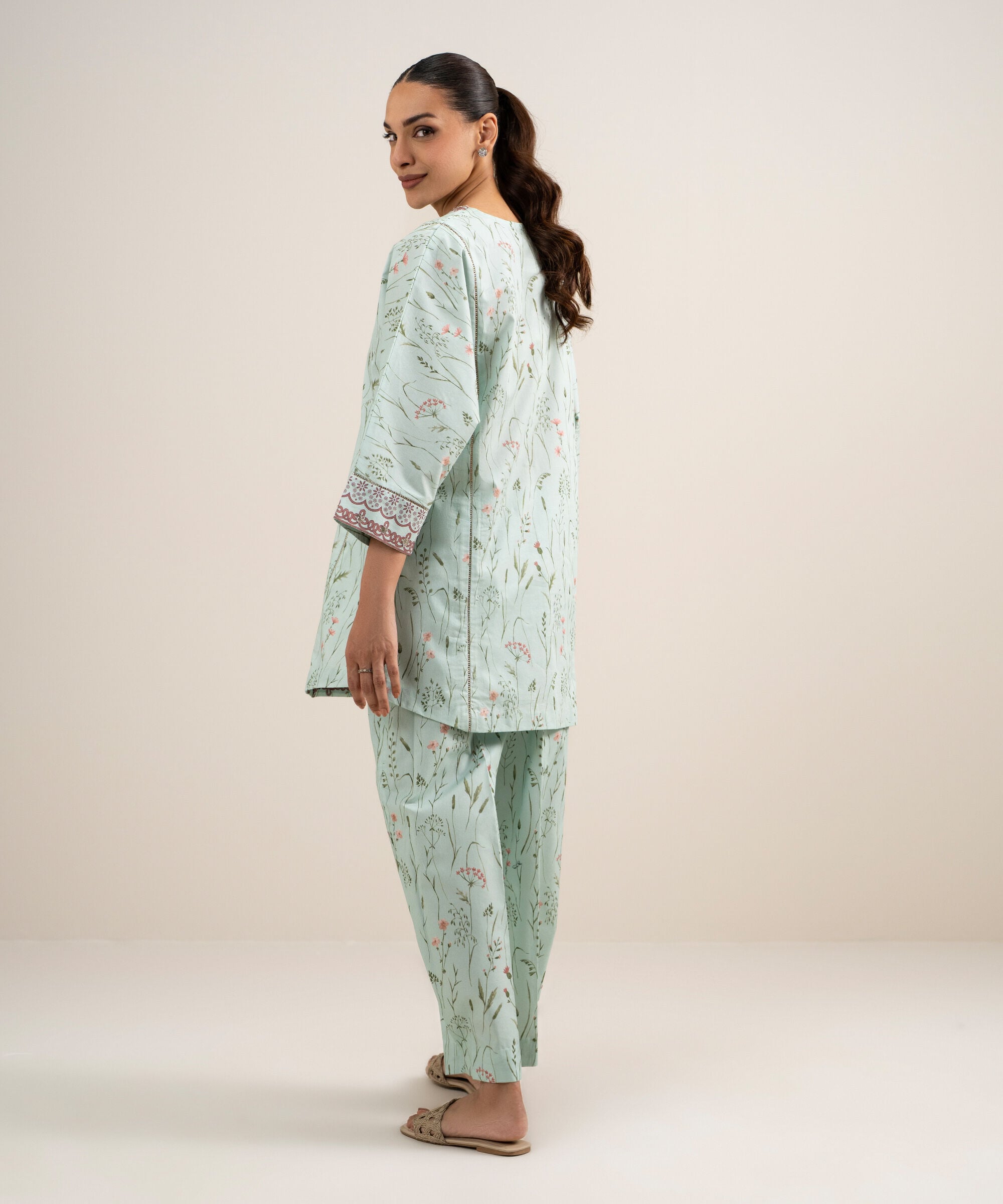 2 Piece - Printed Lawn Suit 0U2TDDS26V63