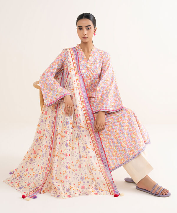 3 Piece - Printed Lawn Suit