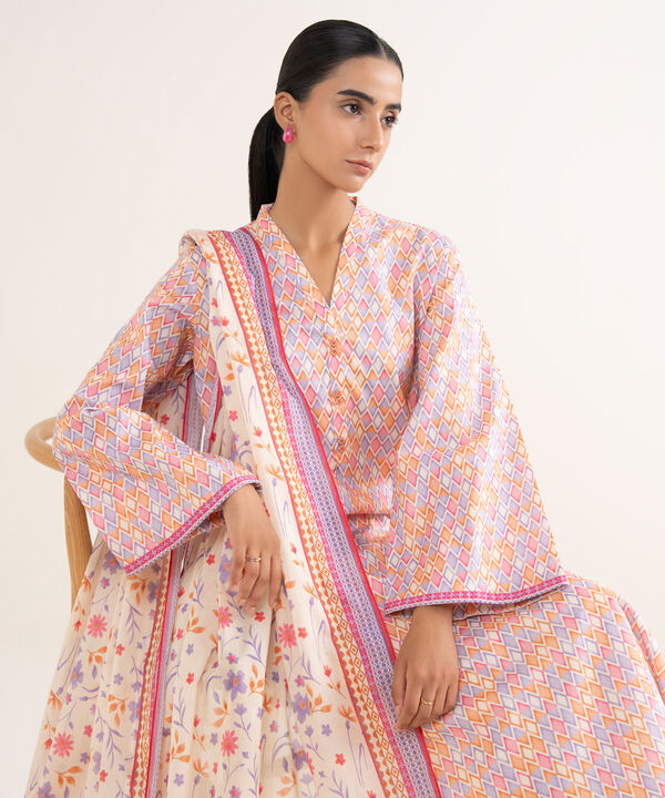 3 Piece - Printed Lawn Suit