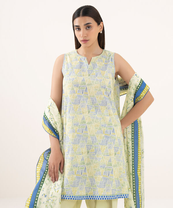 3 Piece - Printed Lawn Suit