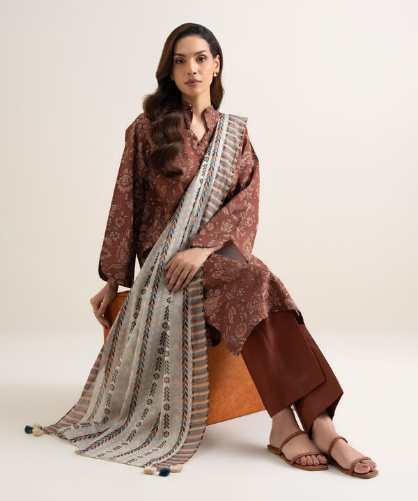 3 Piece - Printed Lawn Suit