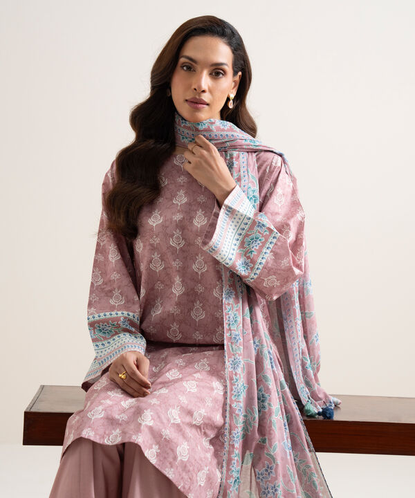 3 Piece - Printed Lawn Suit