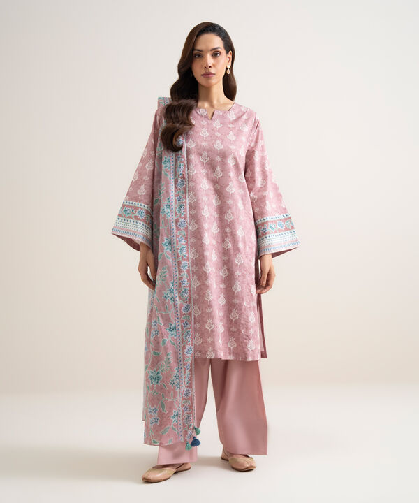3 Piece - Printed Lawn Suit