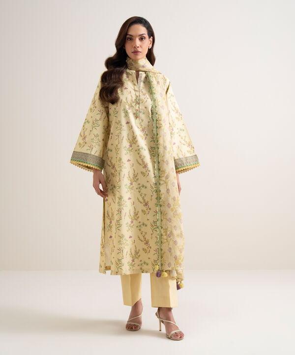3 Piece - Printed Lawn Suit