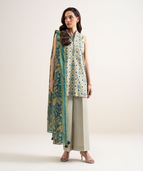 3 Piece - Printed Lawn Suit