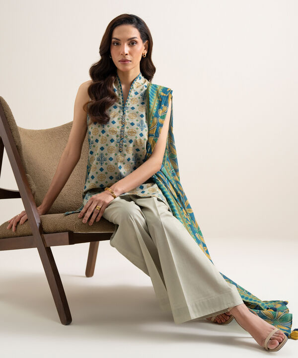 3 Piece - Printed Lawn Suit
