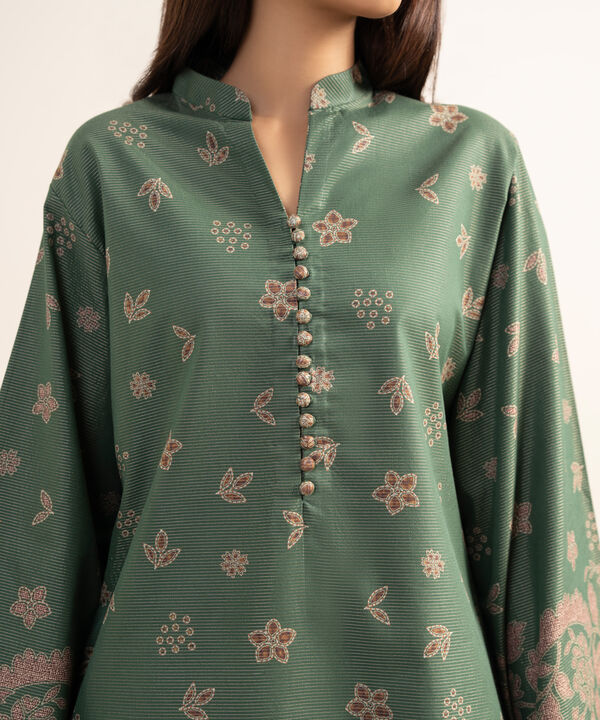 3 Piece - Printed Zari Lawn Suit