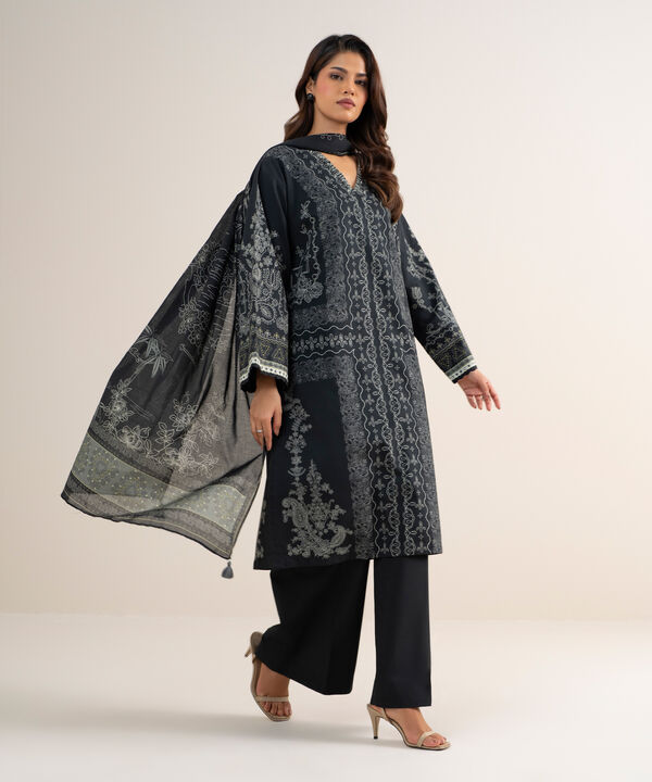 3 Piece - Printed Lawn Suit