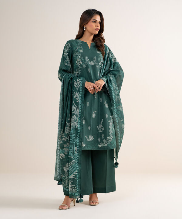 3 Piece - Printed Lawn Suit