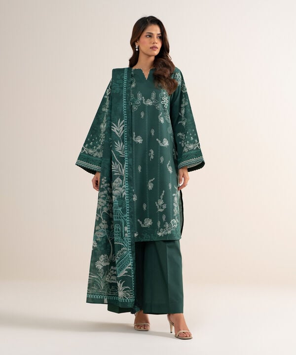 3 Piece - Printed Lawn Suit