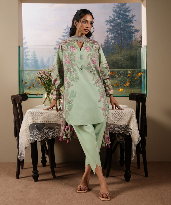 3 Piece - Printed Lawn Suit