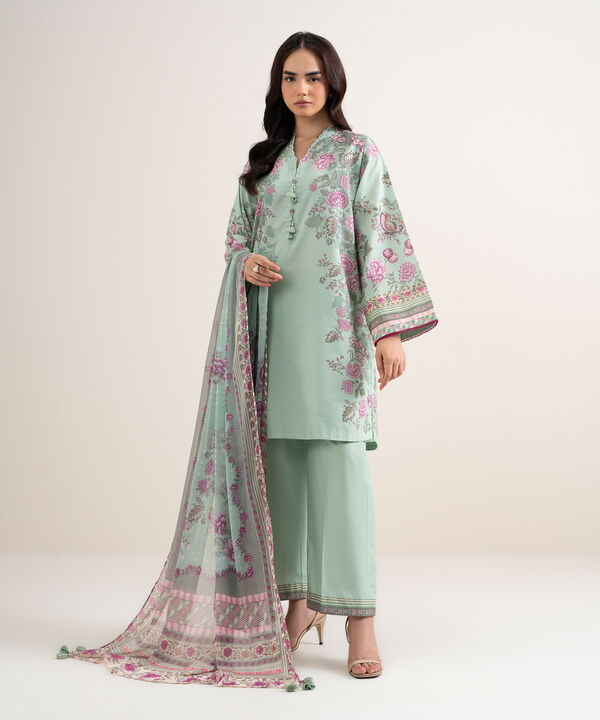 3 Piece - Printed Lawn Suit