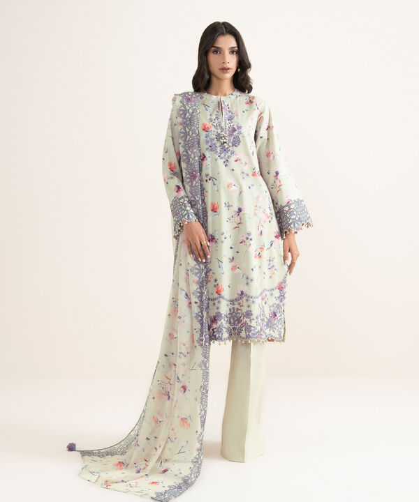 3 Piece - Embroidered Lawn Suit