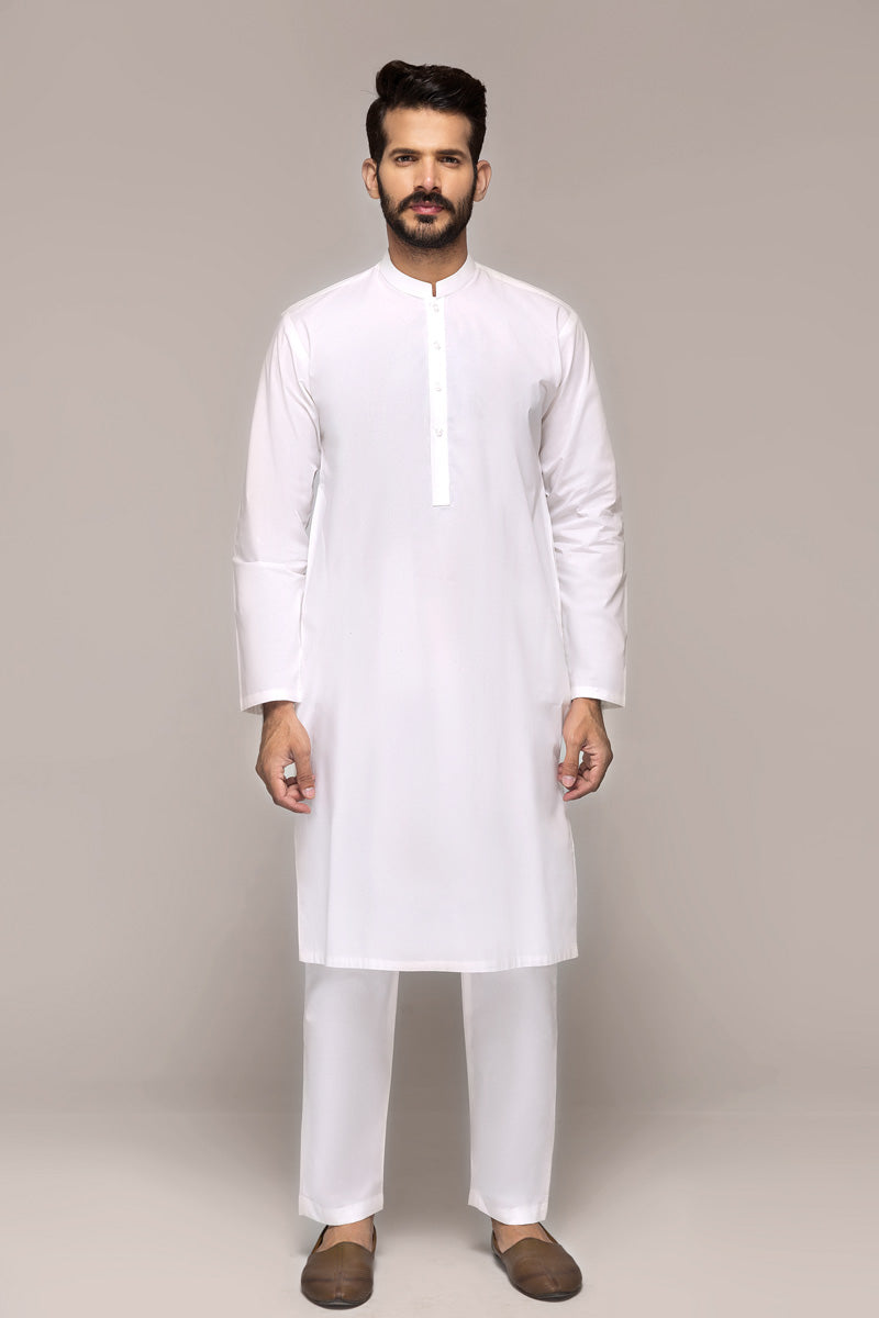 Off White S.O LATHA Unstitched Fabric