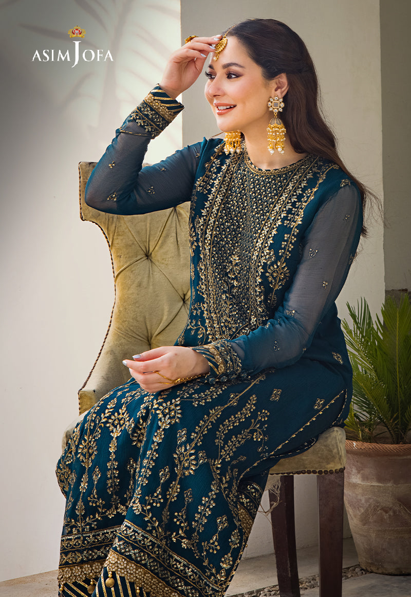 Ajso-09 Unstitched 2 Pcs Shirt Dupatta