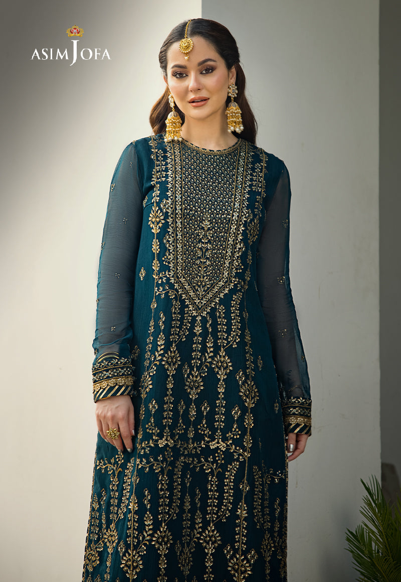 Ajso-09 Unstitched 2 Pcs Shirt Dupatta
