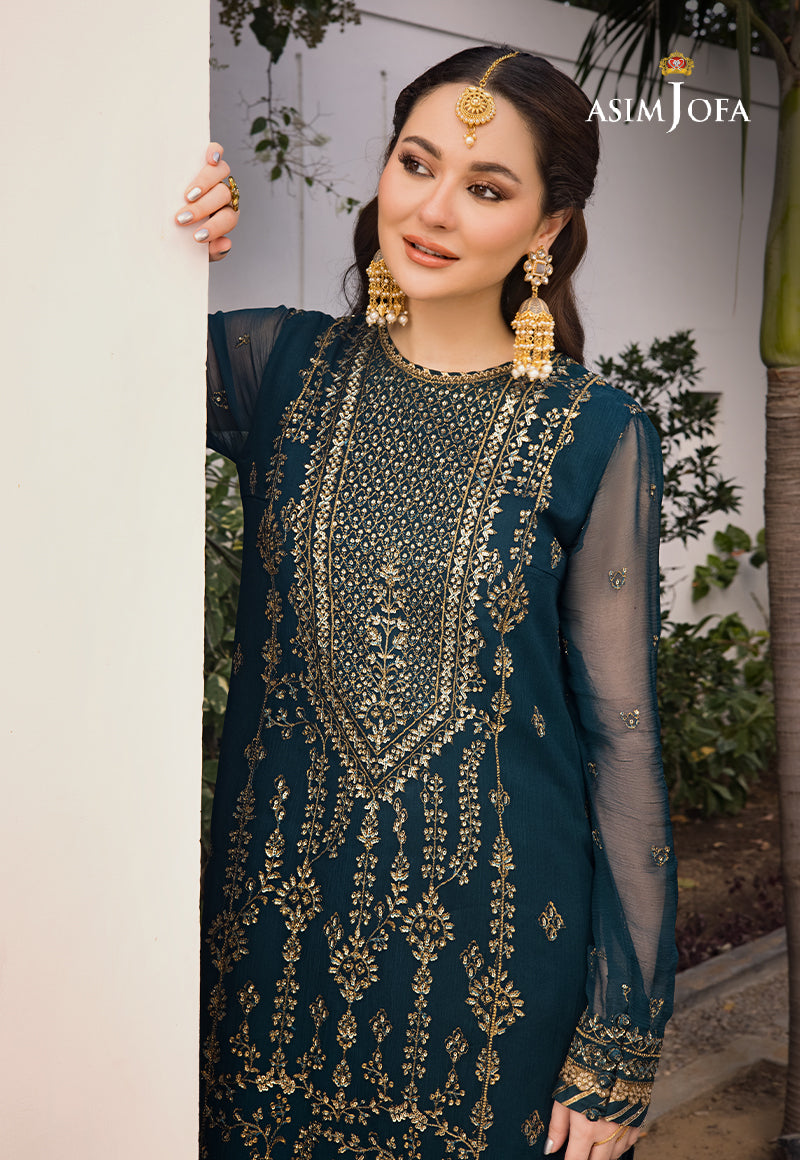 Ajso-09 Unstitched 2 Pcs Shirt Dupatta
