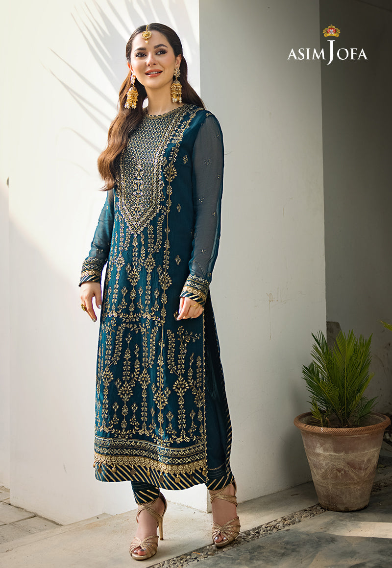 Ajso-09 Unstitched 2 Pcs Shirt Dupatta