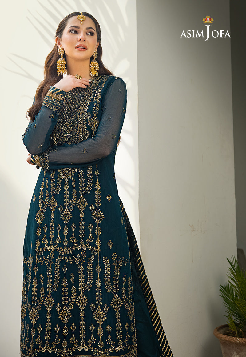 Ajso-09 Unstitched 2 Pcs Shirt Dupatta