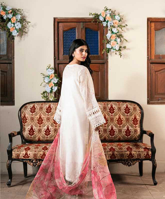 Nargis Unstitched Embroidered Suit (3-Piece)