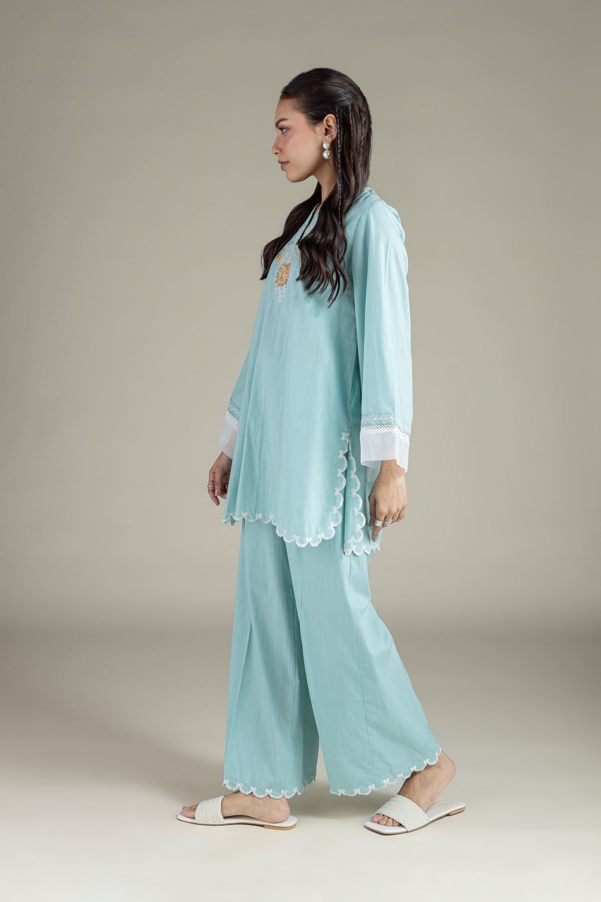 Relaxed Laced Pants