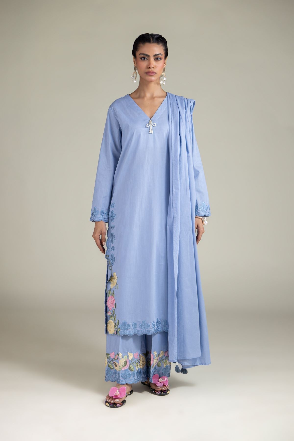 Relaxed Floral Pants