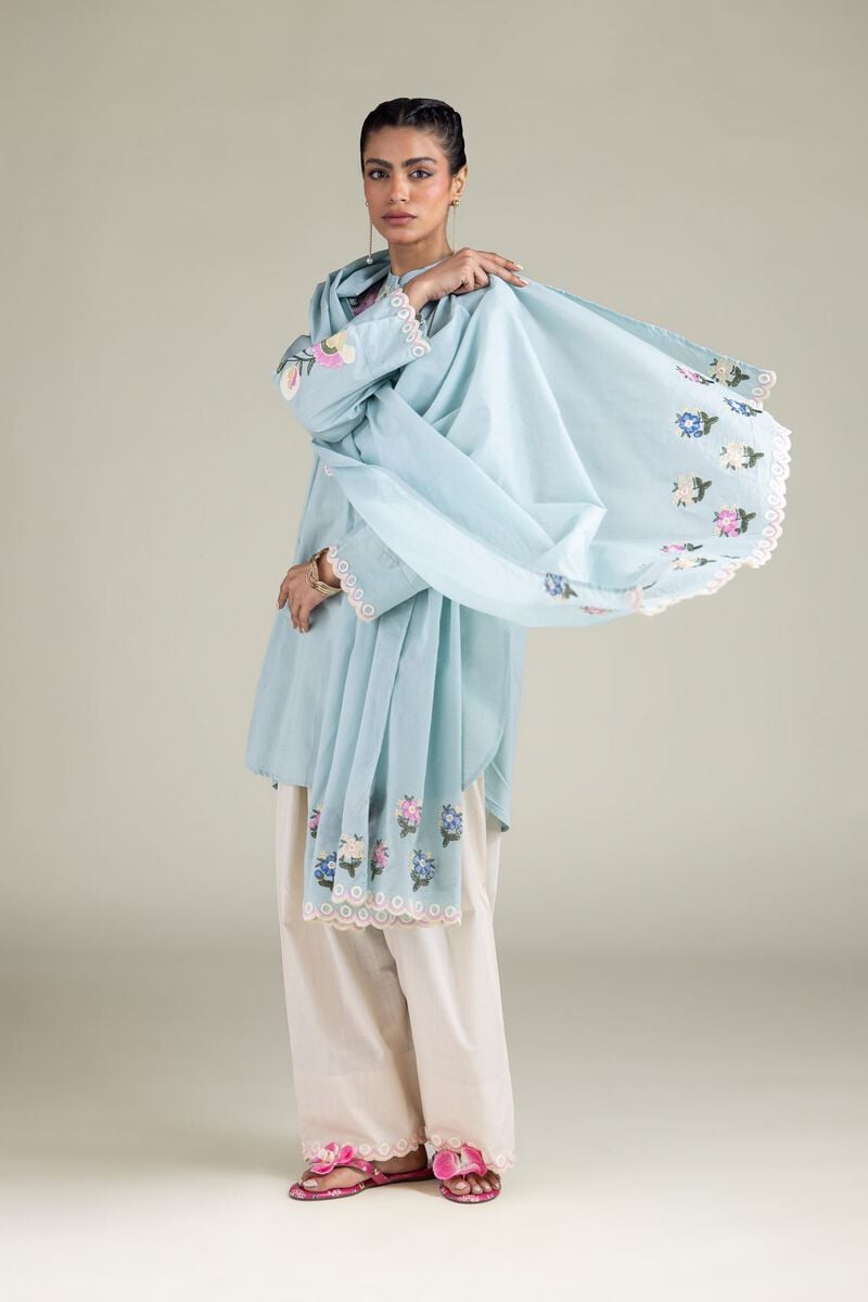 Floral Draped Dupatta