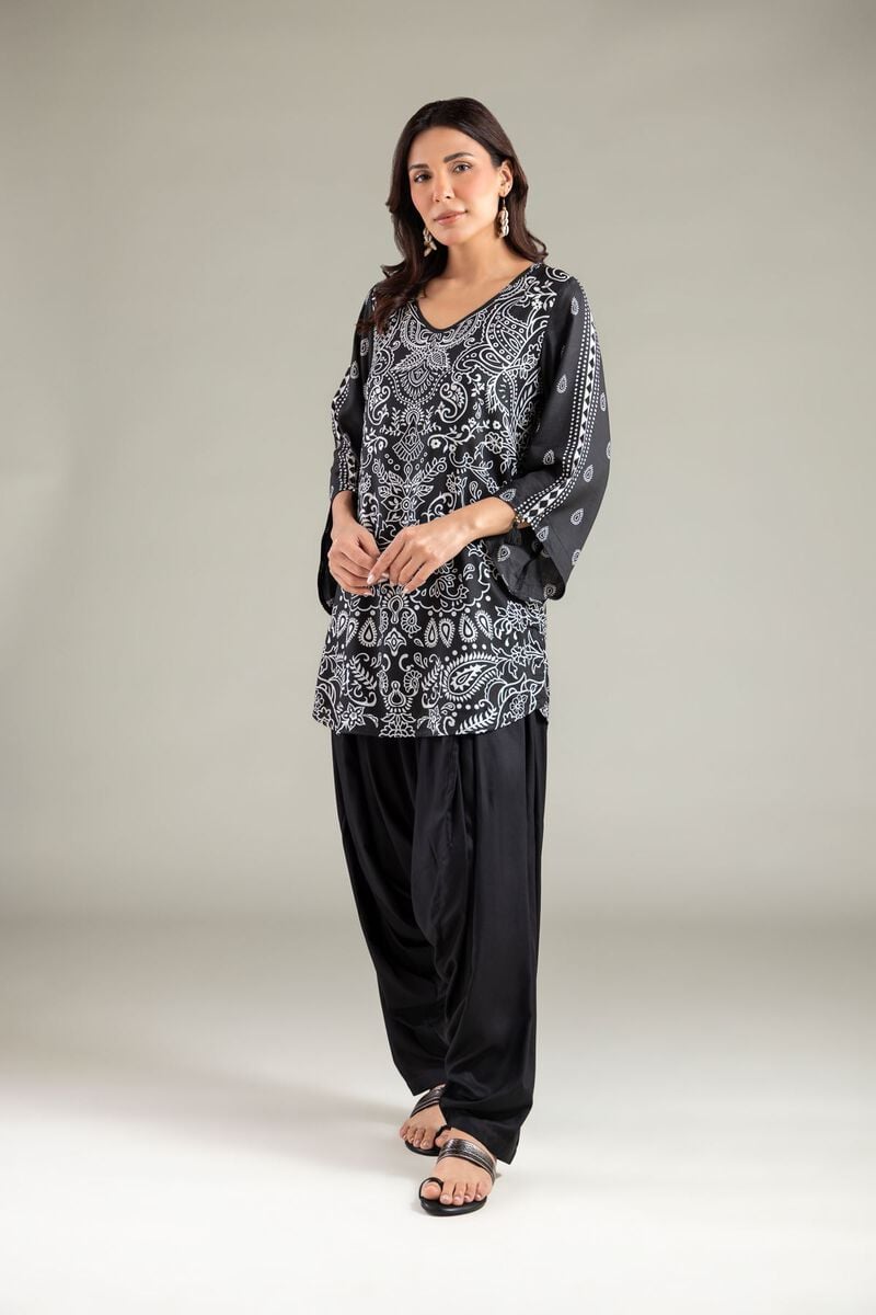 Paisley V-Neck Kurta