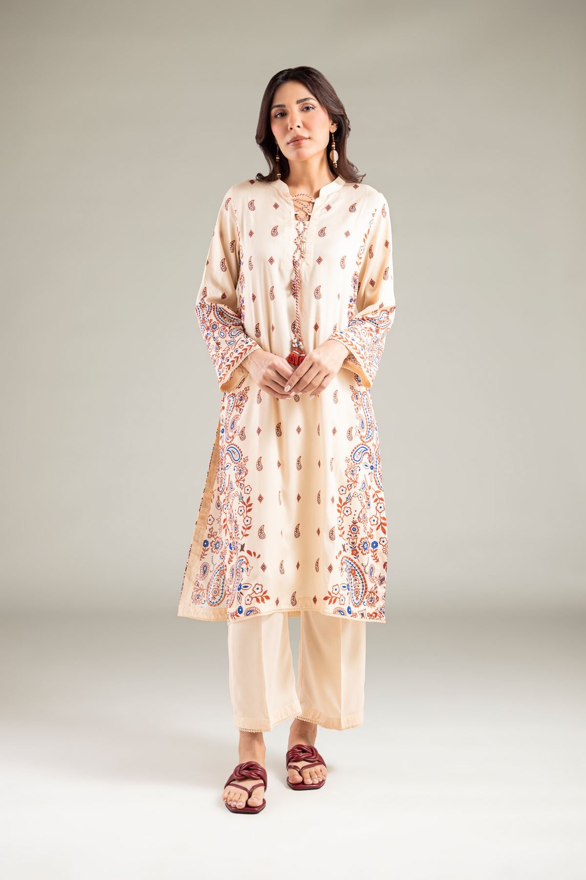 Long Paisley Kurta