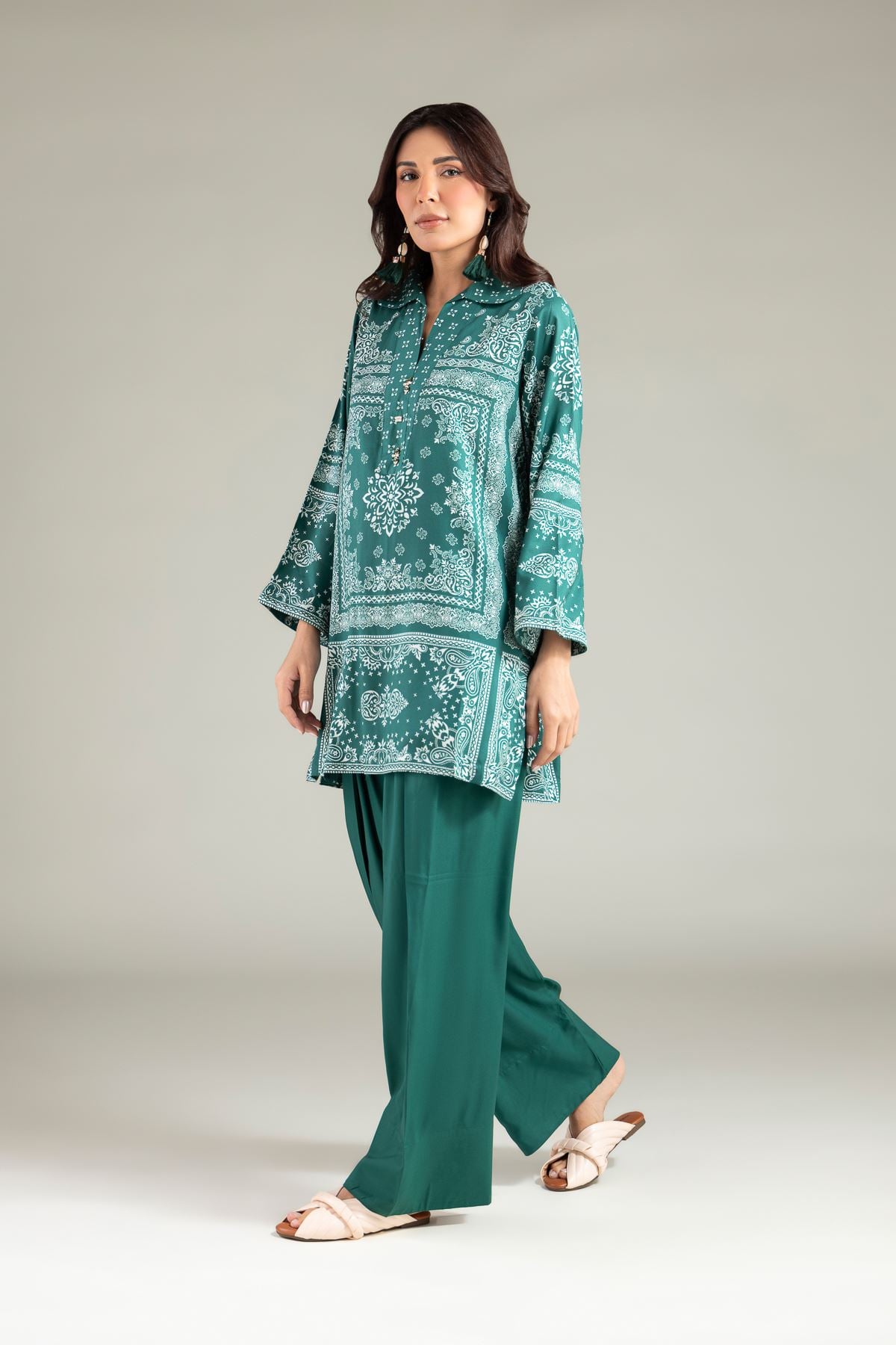 Solid Relaxed Shalwar