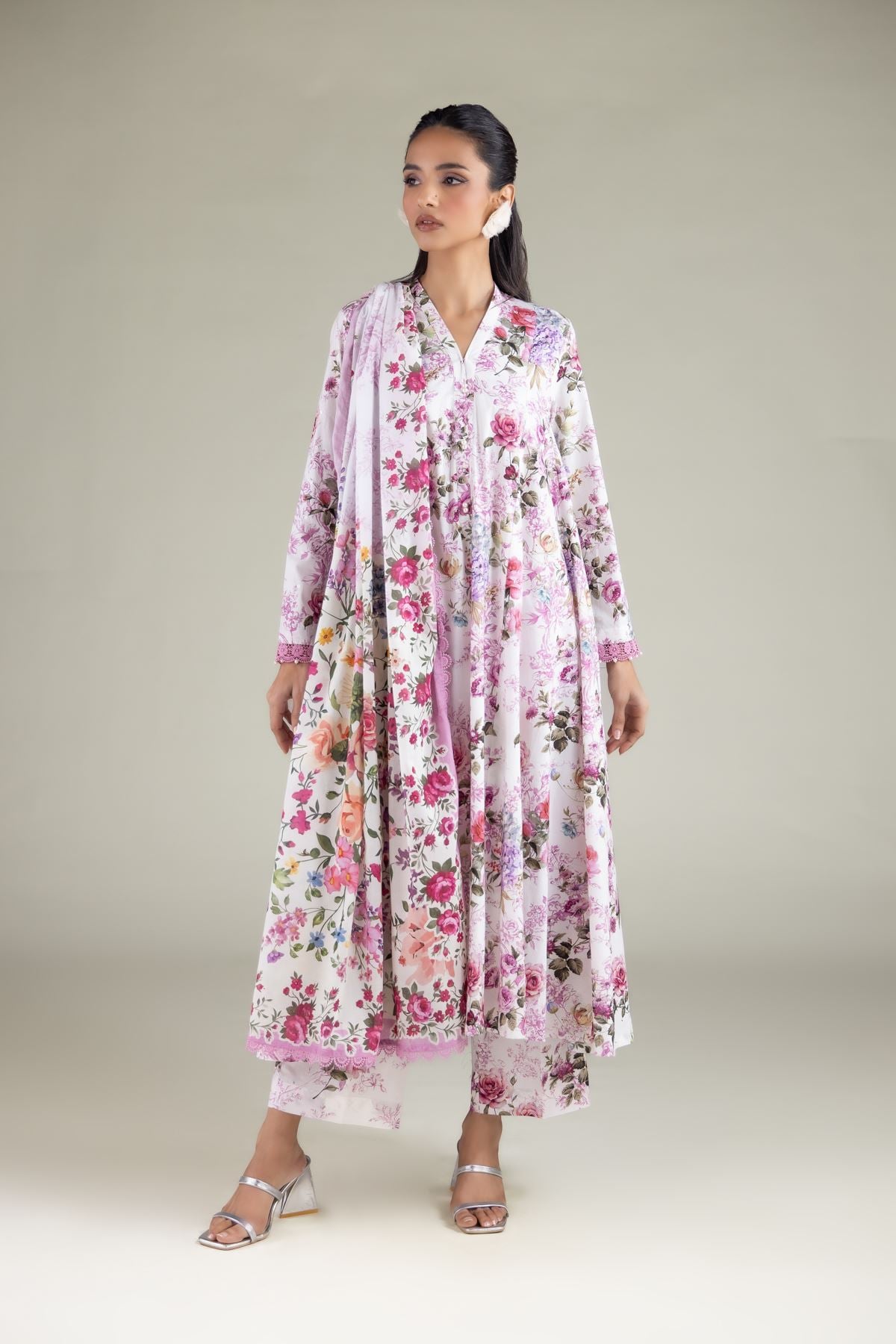 Floral Straight Pants