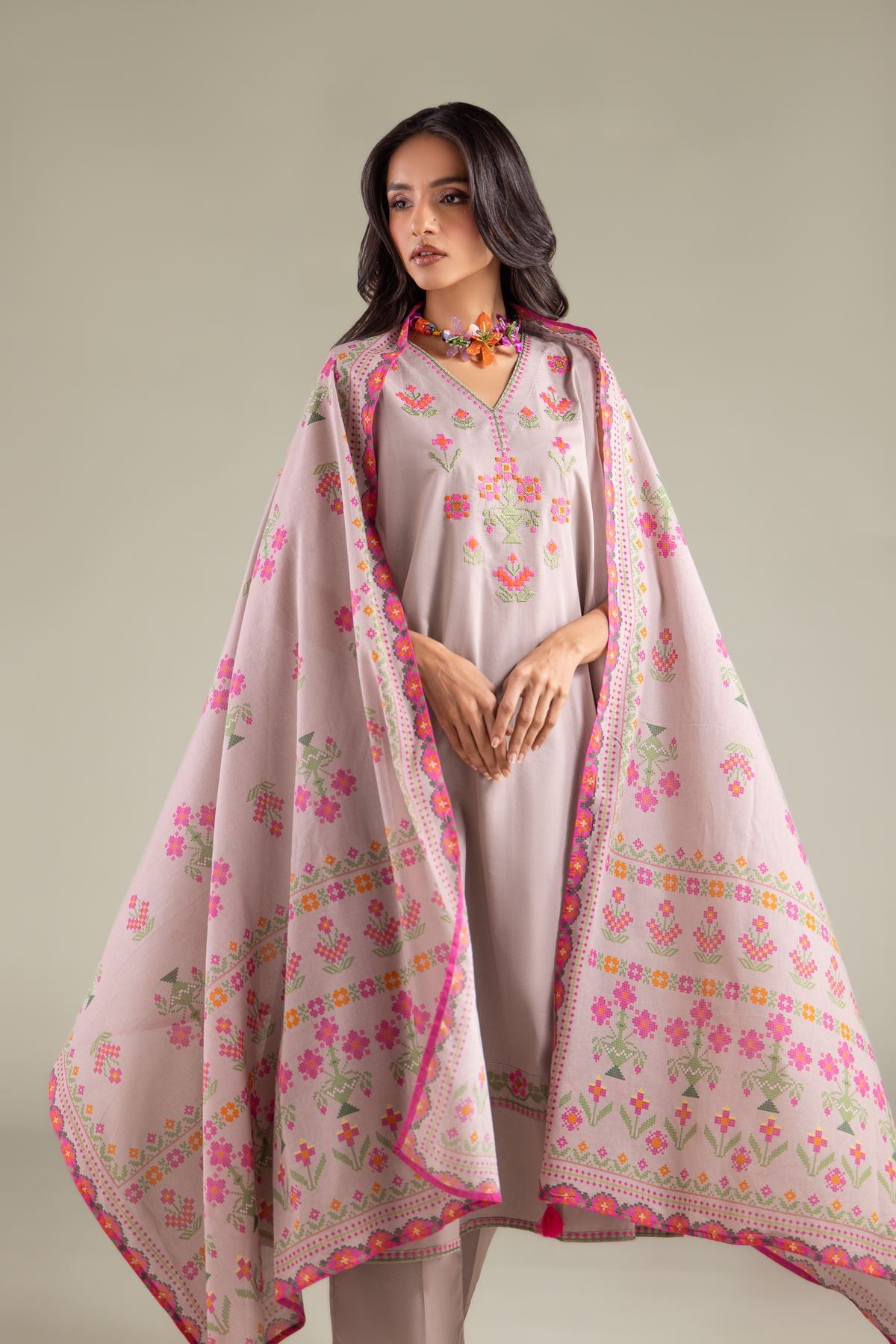Geometric Lawn Dupatta