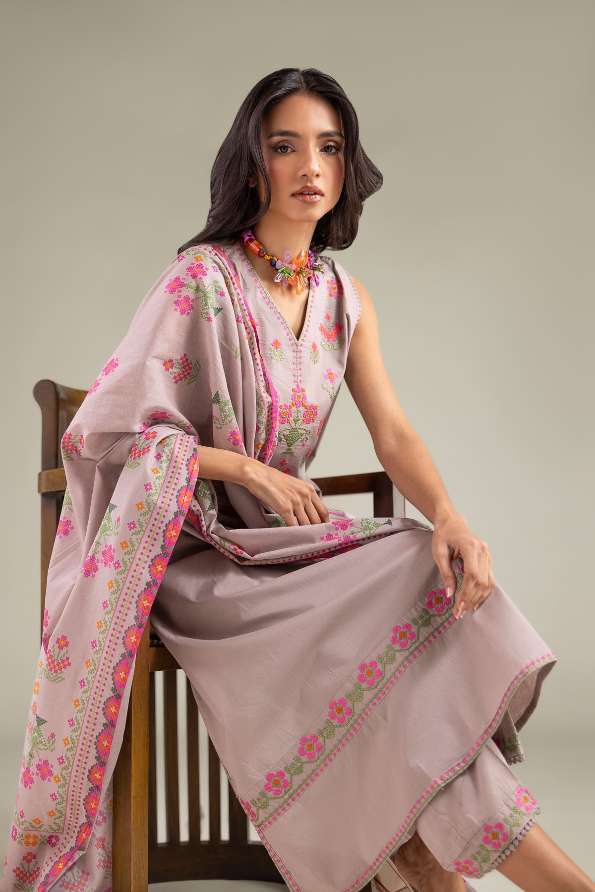 Geometric Lawn Dupatta