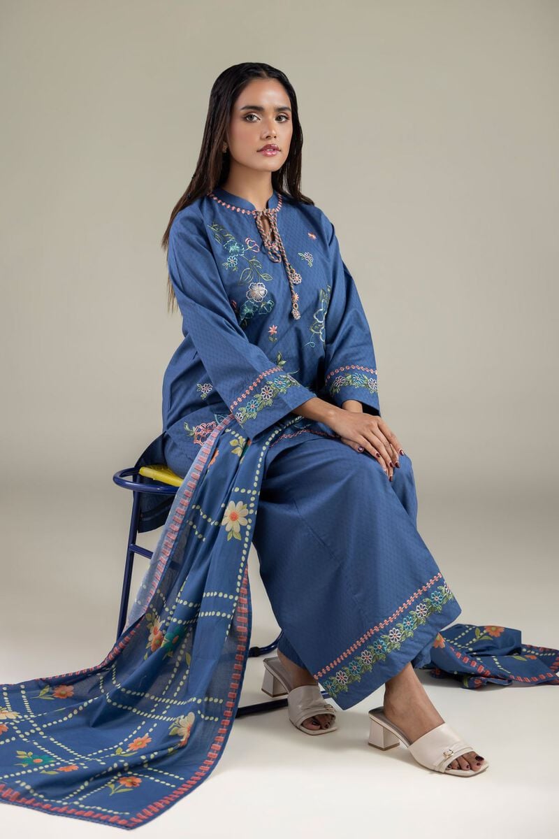 Floral Geometric Dupatta