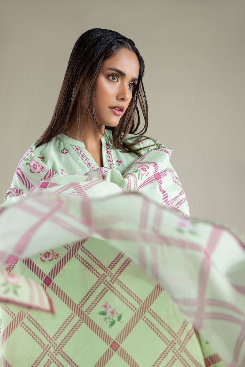 Floral Geometric Dupatta