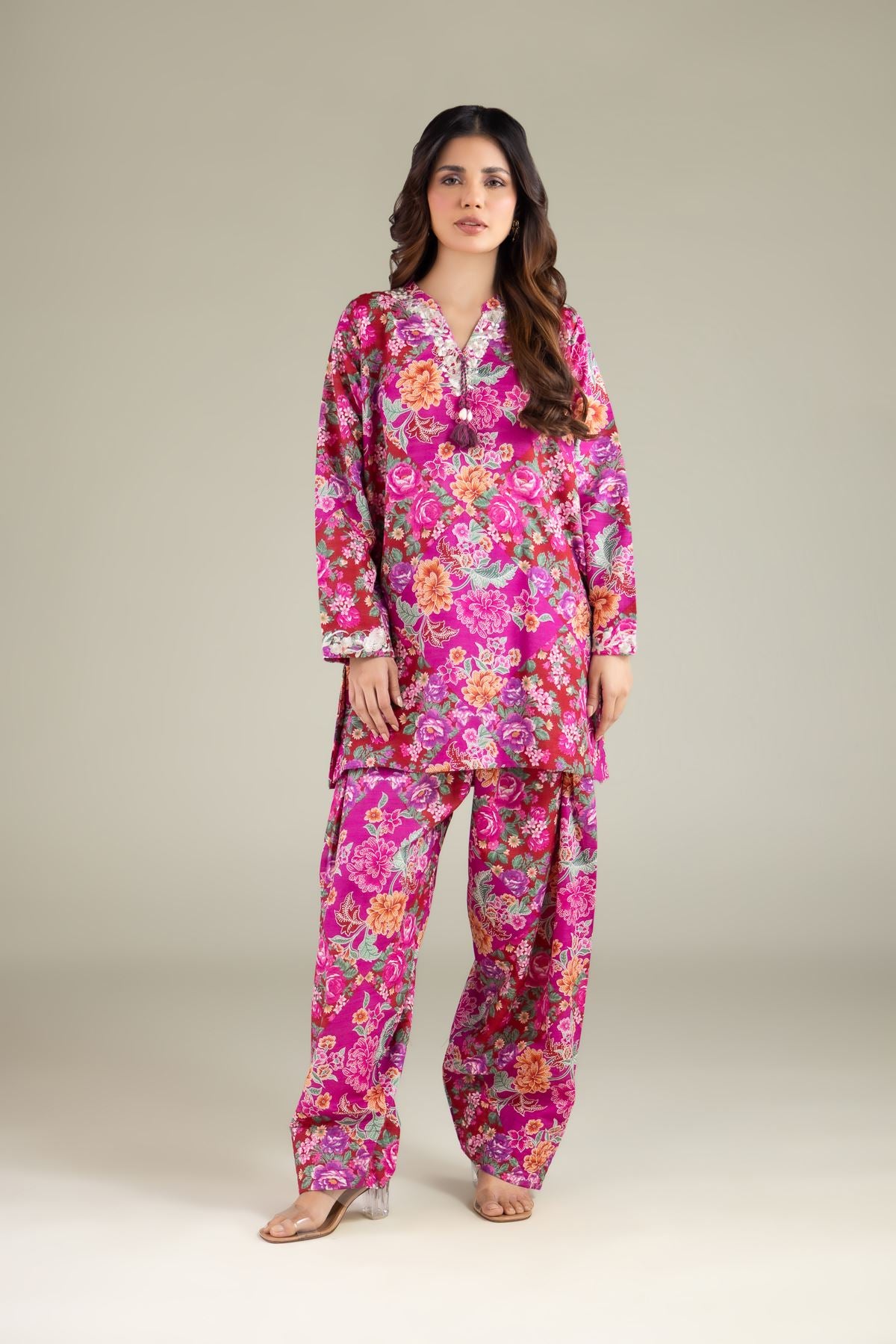 Floral Tassel Kurta