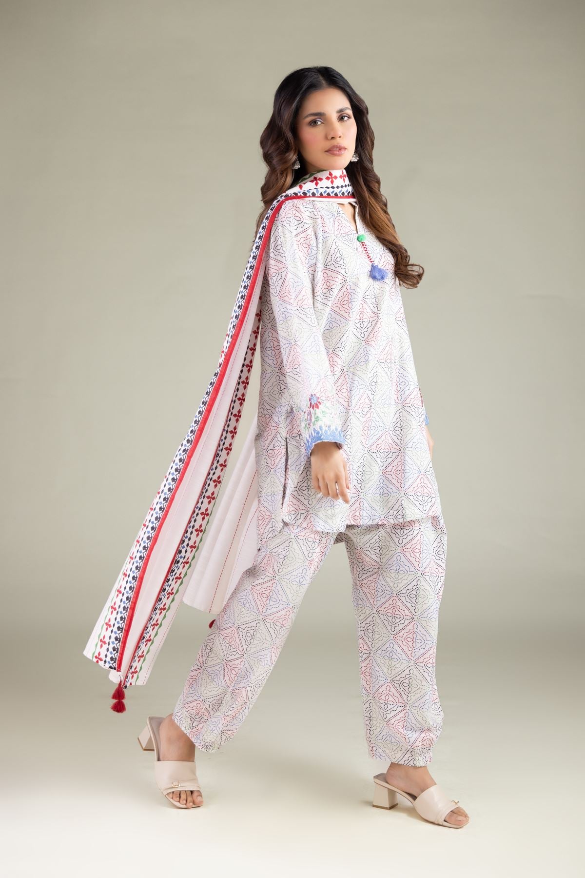 Geometric Tapered Shalwar