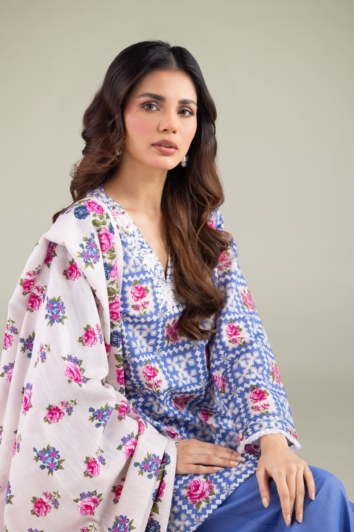 Summer Floral Dupatta