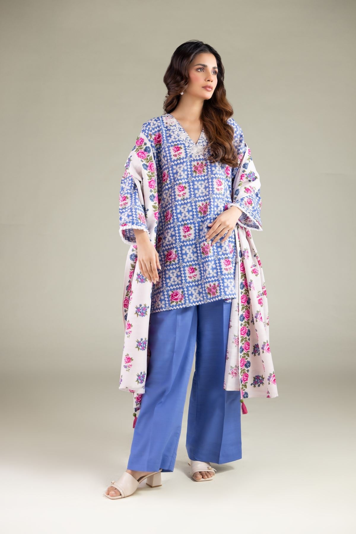 Summer Floral Dupatta