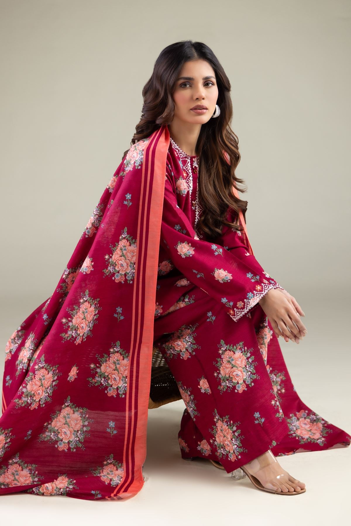 All-Season Striped Dupatta