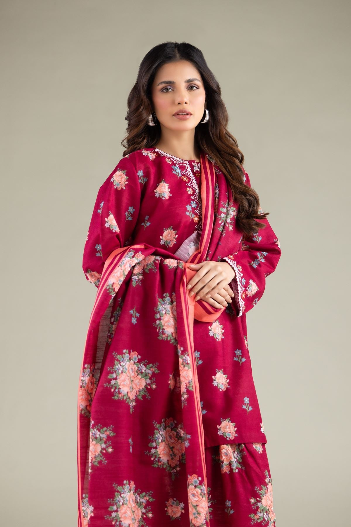 All-Season Striped Dupatta