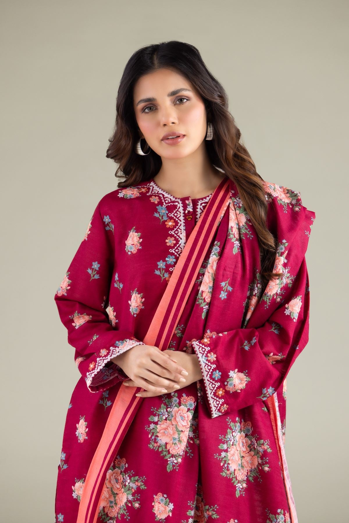 All-Season Striped Dupatta