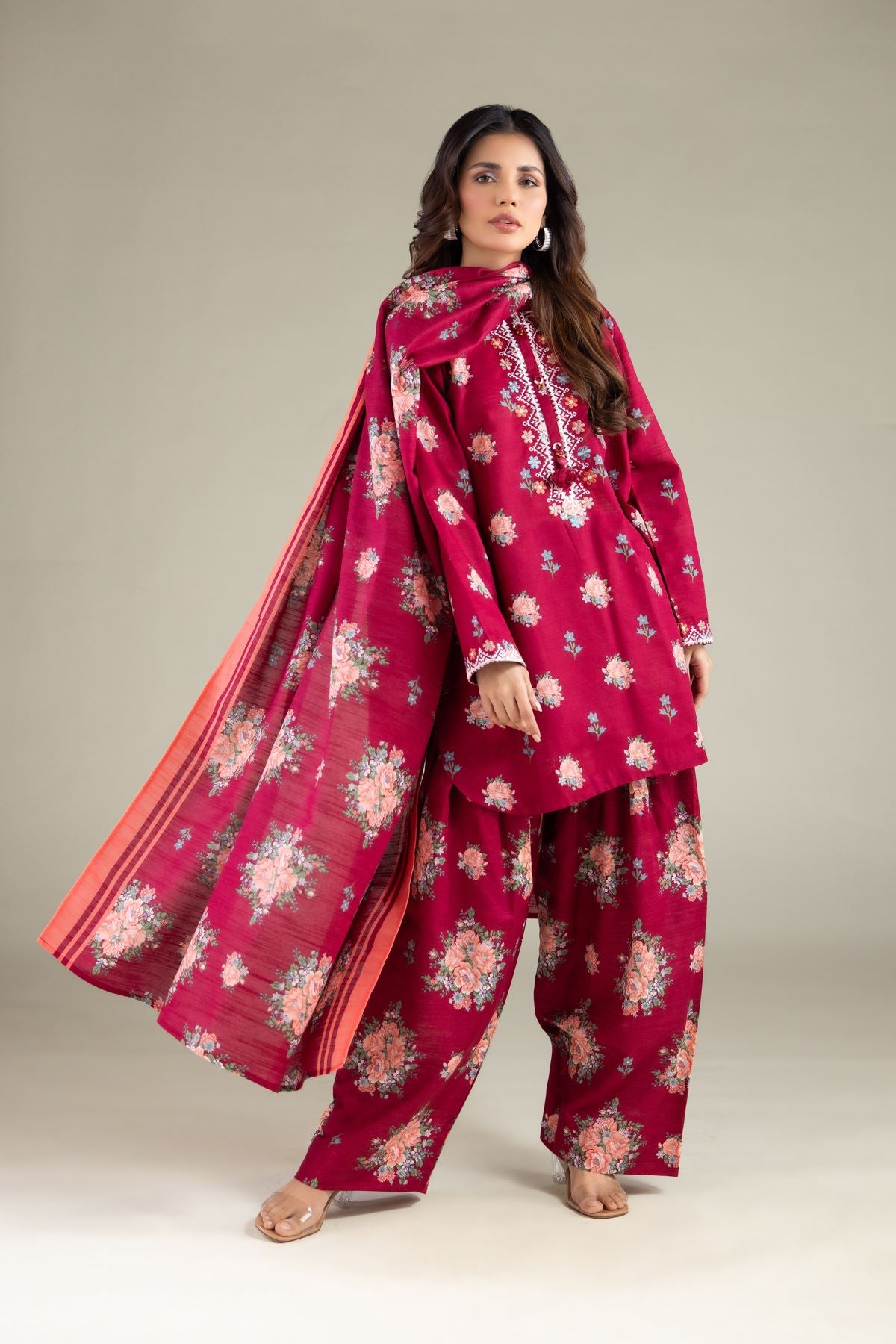 All-Season Striped Dupatta