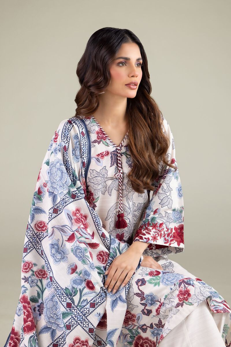 Floral Geometric Dupatta