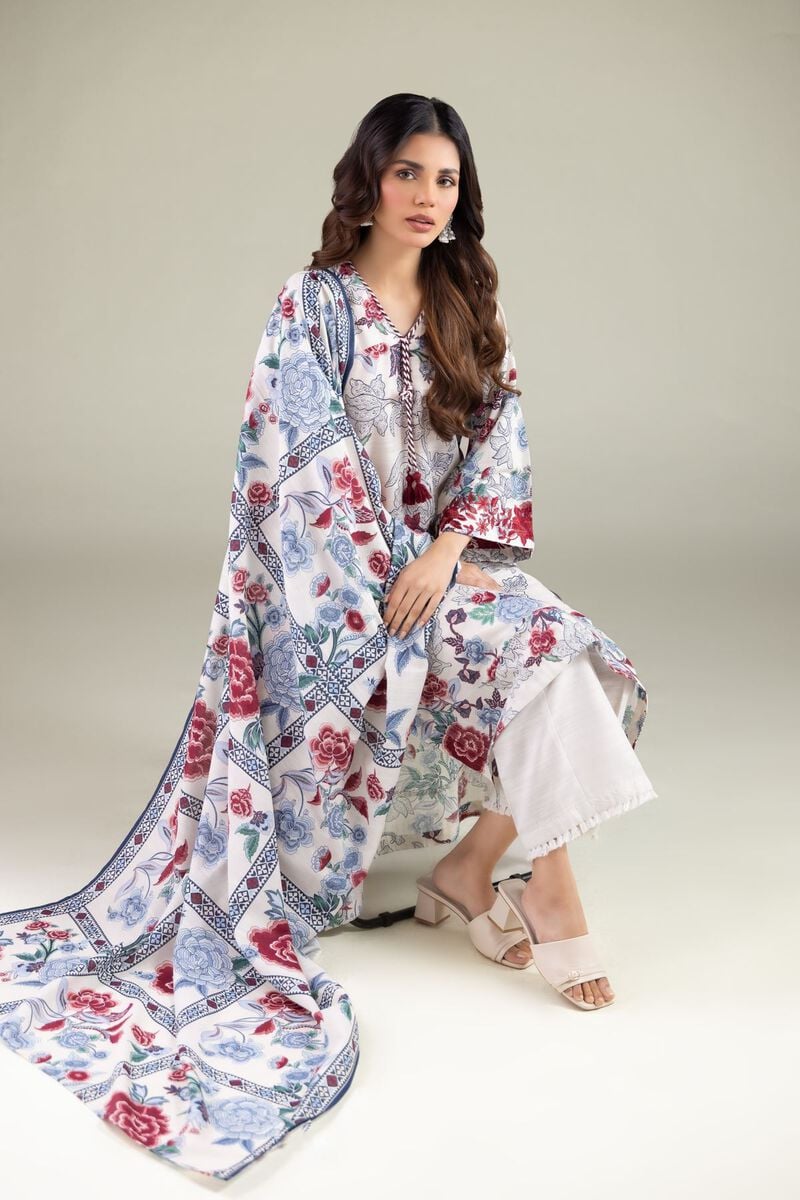 Floral Geometric Dupatta