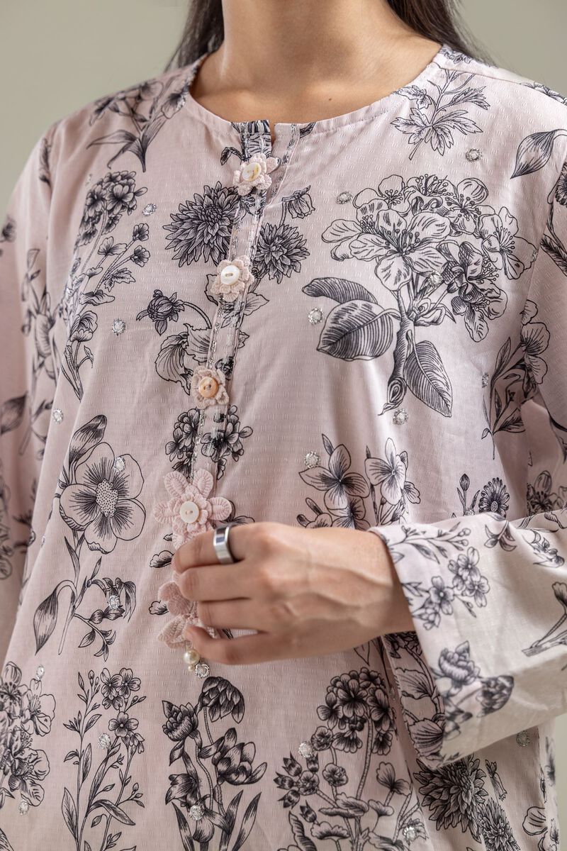 Pink Cotton Kurta