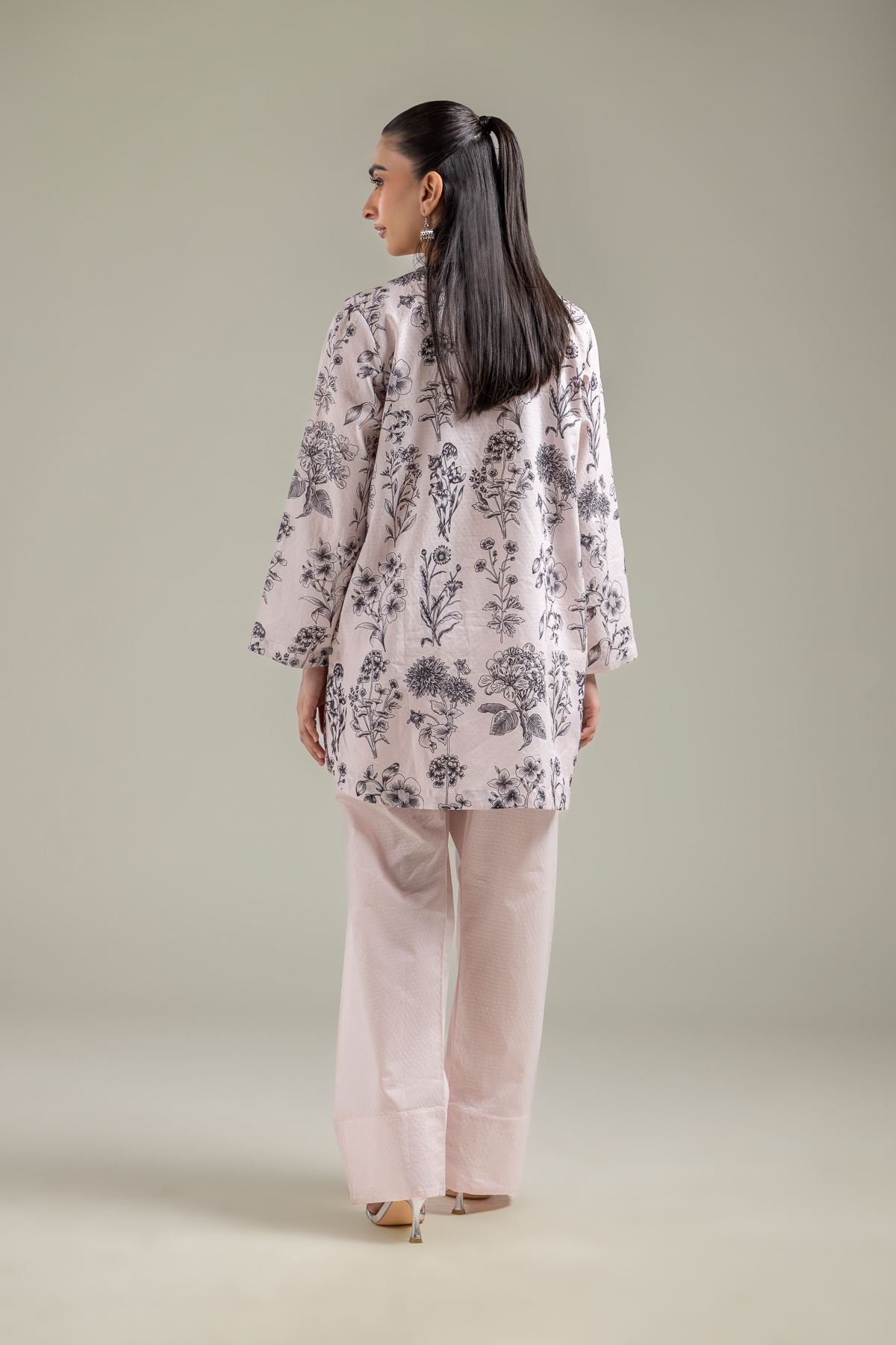 Pink Cotton Kurta